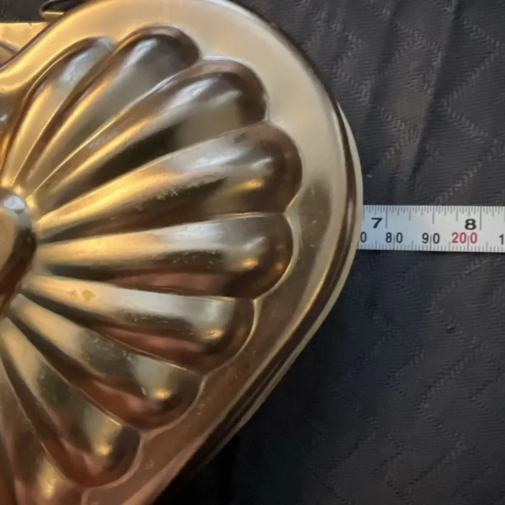 Vintage Copper Wall Hanging Heart Jello Mold